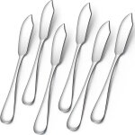 (argent) couteau � beurre 6 pi�ces, couteau � fromage, tartinades � fromage, 5, 91 pouces mini - couteaux ...