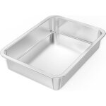 (argent�)plat four rectangulaire, plat � four, grand plat four acier inoxydable pour g�teaux, pizzas, ...