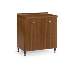 Argonauta - meuble bas de cuisine en noyer antique cm 80x50xh 85 avec 2 portes