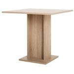 Argonauta - gustave table a manger carree de 2 a 4 personnes classique decor chene - l 80 x l 80 cm