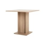 Argonauta - gustave table a manger carree de 2 a 4 personnes classique decor chene - l 80 x l 80 cm