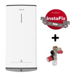 Chauffe - eau elctrique extra plat mural - velis dune 65l ariston + kit d'installation