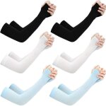 Arm sleeves uv protection solaire poignets bras doigts tatouage cover