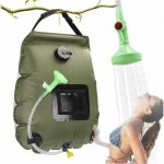 Arme verte sac de douche solaire camping, solaire sac de douche portable, 20l extrieur sac  eau pliable ...