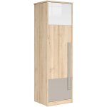 Petits - meubles - armoire 1 porte stella bois gris et blanc Petits - meubles - armoire 1 porte stella bois gris et blanc