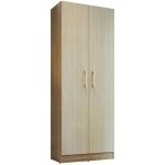 Armoire 2 portes ch�ne et erable multifonctions l 61 h 160. 6 p 31. 8 cm