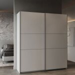 Armoire 2 portes coulissantes 178 cm blanc - armoy