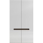 Petits - meubles - armoire 2 portes darrel blanc laqu et bois