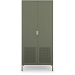 Armoire 2 portes en m�tal h180cm - vert - adel