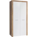 Petits - meubles - armoire 2 portes nora blanc et bois Petits - meubles - armoire 2 portes nora blanc et bois