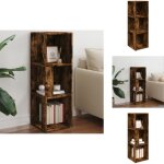 Vidaxl - armoire d'angle ch�ne fum� 33x33x100 cm bois d'ing�nierie - meuble d'angle - armoire d'angle ...