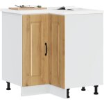 Armoire d'angle de cuisine - meuble de cuisine - armoire de rangement kalmar ch�ne artisanal 433849