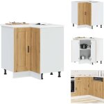 Armoire d'angle de cuisine porto ch�ne artisanal - armoire d'angle de cuisine - armoires d'angle de cuisine ...