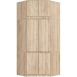 Akord - armoire d'angle avec surmeuble s100 chêne sonoma 100 cm 6 portes 100x50x235 cm Akord - armoire d'angle avec surmeuble s100 chêne sonoma 100 cm 6 portes 100x50x235 cm
