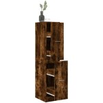 Armoire d'apothicaire ch�ne fum� 30x41x144, 5 cm bois ing�nierie