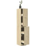 Armoire d'apothicaire ch�ne sonoma bois d'ing�nierie - vidaxl