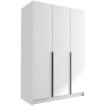 Armoire closico 198, blanc + noir, 215x150x58cm, portes d'armoire: avec des charni�res, nombre d'�tag�res: ...