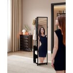 Armoire � bijoux 8 leds, 175cm organisateur de bijoux sur pied