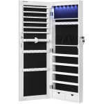 Armoire � bijoux avec long miroir 37 x 9, 3 x 108 cm coffre � bijoux avec 6 lampes led suspendue � la ...