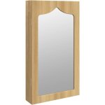 Armoire  bijoux meuble rangement organisateur chambre vestiaire salle de bain avec miroir murale 37, ...