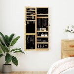 Armoire  bijoux avec miroir et clairage led mural