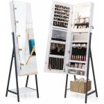 Armoire à bijoux avec miroir et Éclairage led, organisateur de bijoux verrouillable sur pieds avec cadre ... Armoire à bijoux avec miroir et Éclairage led, organisateur de bijoux verrouillable sur pieds avec cadre ...