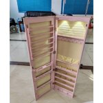 Armoire � bijoux mural armoire bijoux de rangement 120 x 36 x 10 cm rose