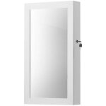 Armoire � bijoux mural armoire de rangement avec miroir psych� serrure 37 x 10, 5 x 67 cm grande capacit� ...
