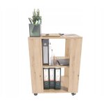 Armoire de bureau mobile chne artisanal - meuble  roulettes style contemporain - 60 x 40 x 78. 6 cm ...