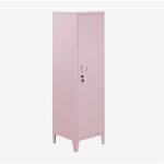 Sklum - armoire de casier en acier pohpli rose noisette