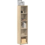 Armoires  cd 2 pcs - tagre range cd - meuble de rangement chne sonoma 21x16x93, 5 cm agglomr 734849 ...