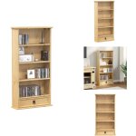 Vidaxl - armoire  cd corona 52x17, 5x103 cm bois de pin massif - bibliothque - meuble tv - bibliothque ...