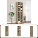 Armoire à chaussures chêne sonoma 54x34x183cm bois d'ingénierie - etagere chaussure - meuble chaussure ... Armoire à chaussures chêne sonoma 54x34x183cm bois d'ingénierie - etagere chaussure - meuble chaussure ...