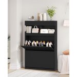 Armoire � chaussures, �troite, r�glable, commode � chaussures pour entr�e, couloir, garde - robe, 16 ...