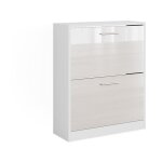 Vicco - armoire  chaussures gizmo, blanc haute brillance, 59 x 72. 5 cm 2 compartiments