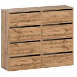 Meuble chaussures wotan - 120 cm - chne clair - design moderne - gain de place �l�gant