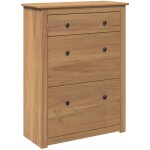 Armoire  chaussures panama 80x35x105 cm bois de pin massif vidaxl