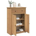 Vidaxl armoire  chaussures panama 80x40x114 cm bois de pin massif
