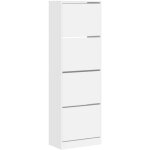 Helloshop26 - armoire  chaussures range chaussures rangement meuble entre couloir salon 4 tiroirs rabattable ...