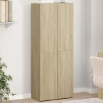 Armoire de classement ch�ne sonoma 60x32x153 cm bois ing�nierie - vidaxl