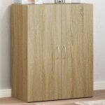 Armoire de classement - meuble de rangement ch�ne sonoma bois d'ing�nierie 494840
