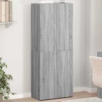 Armoire de classement sonoma gris 60x32x153cm bois d'ing�nierie vidaxl