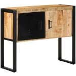Armoire de console 90x35x75 cm bois de manguier massif brut - vidaxl