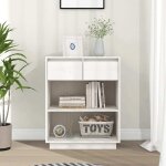 Armoire console blanc 60x34x75 cm bois de pin solide Armoire console blanc 60x34x75 cm bois de pin solide
