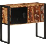 Armoire console multicolore 90x35x75cm bois massif r�cup�ration vidaxl
