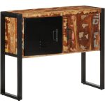 Armoire console multicolore 90x35x75cm bois massif r�cup�ration vidaxl