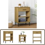 Armoire console avec pieds en métal marron bois pin massif oslo - meuble industriel - armoire console ... Armoire console avec pieds en métal marron bois pin massif oslo - meuble industriel - armoire console ...