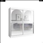 Armoire coulissante - l. 200 x h. 215 x p. 65 - modia