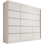 Armoire coulissante 3 portes anly 250cm ? grand dressing moderne et fonctionne - blanc Armoire coulissante 3 portes anly 250cm ? grand dressing moderne et fonctionne - blanc