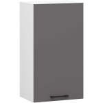 Armoires de cuisine haute akord w40 oliwia h720 blanc 40 cm 1 porte fa�ade gris graphite 2 �tag�res 40x30x72 ...